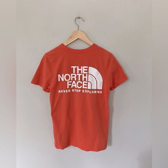The north face | women’s orange never stop exploring T shirt | size xs - Picture 2 of 4
